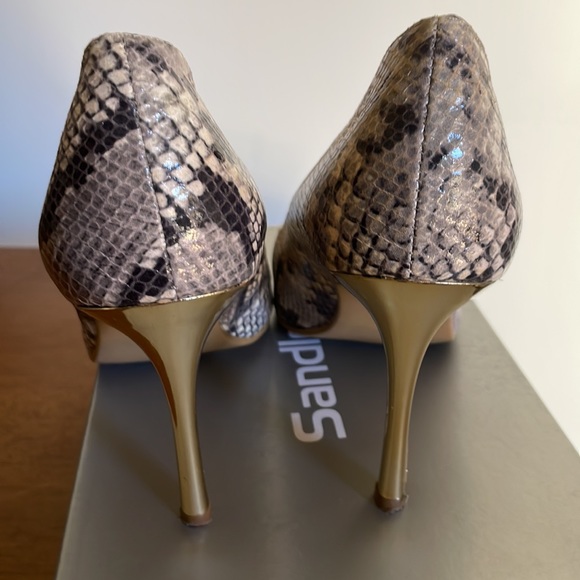 Sandler , neutral snake skin shoes. Worn once, good condition. - Picture 6 of 8
